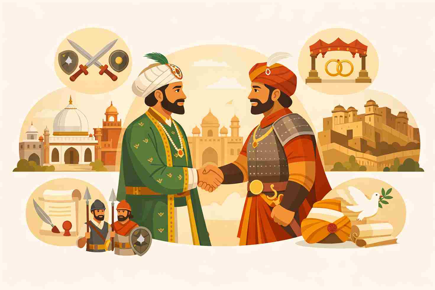 Mughal policy towards the Rajputs